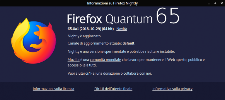 Firefox 65 - Titolo
