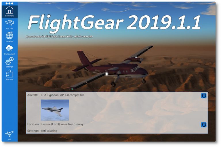 FlightGear 2019.1.1 linux