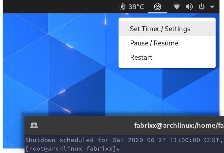 Auto Shutdown Linux PC Shutdown Timer vs terminal