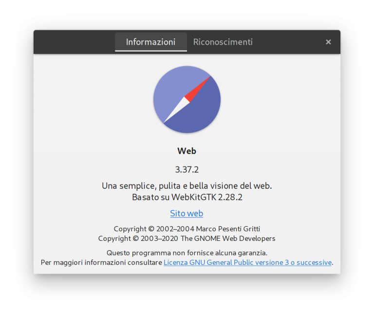 Gnome Web 3.37