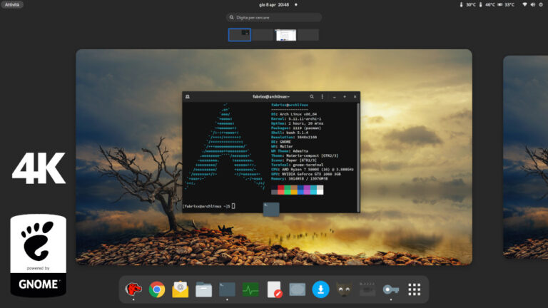 gnome 40 arch linux
