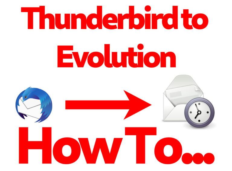 Thunderbird to evolution migration