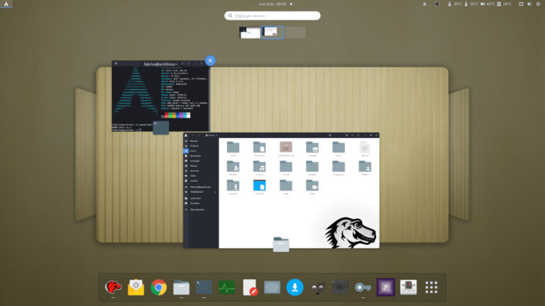 GNOME 41 Desktop Cube