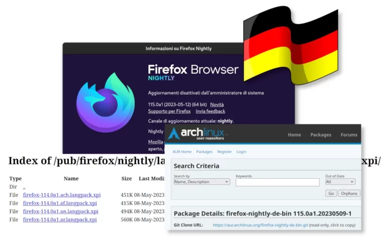 Firefox Nightly-bin Germany