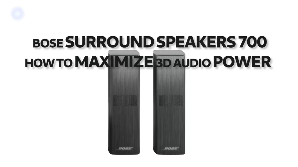 Bose Surround Speakers 700 low power